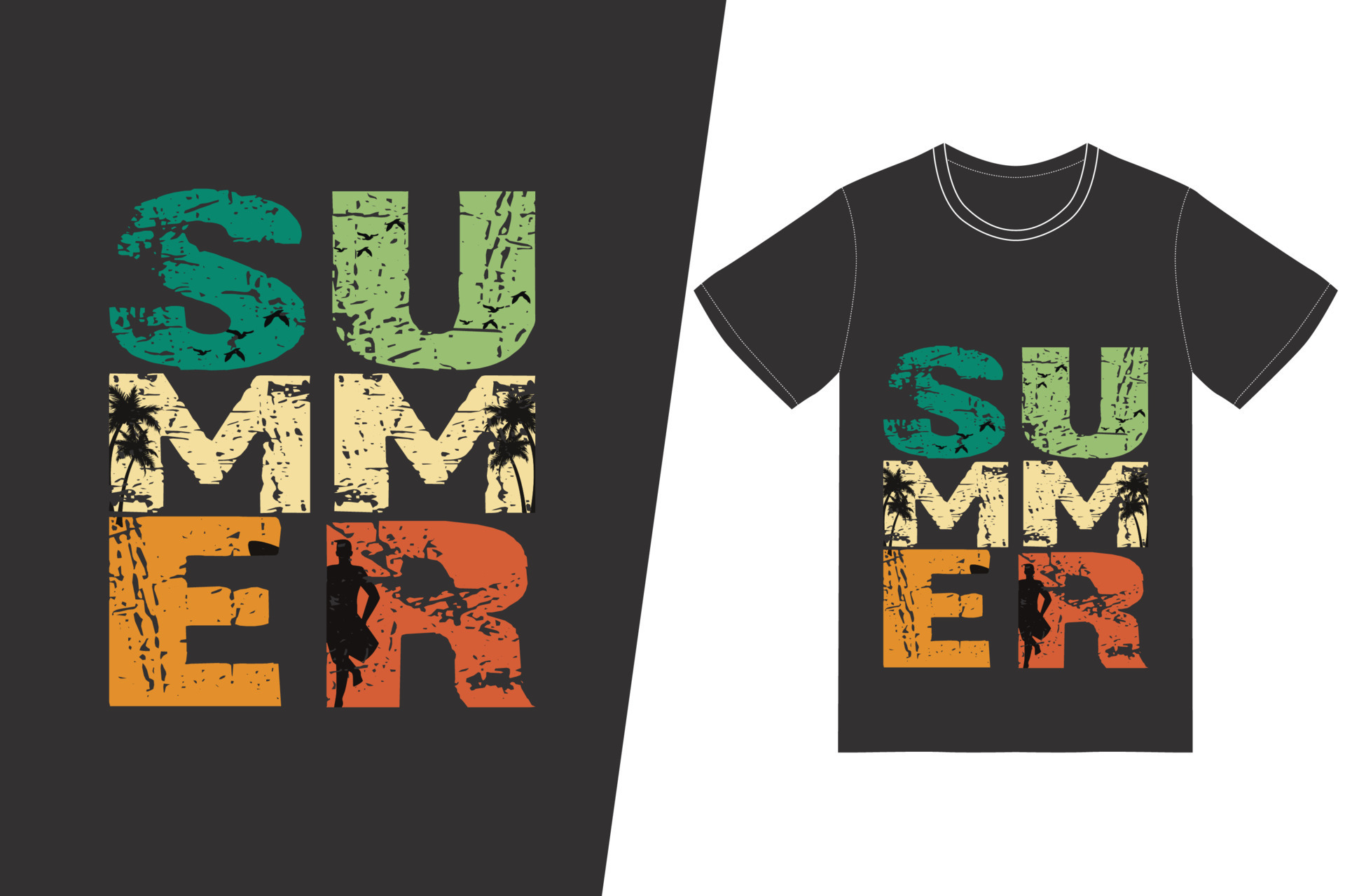 Summer T-shirt design. Summer t-shirt design vector. For t-shirt print ...