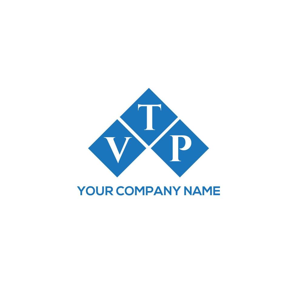 diseño de logotipo de letra vtp sobre fondo blanco. Concepto de logotipo de letra de iniciales creativas vtp. diseño de carta vtp. vector