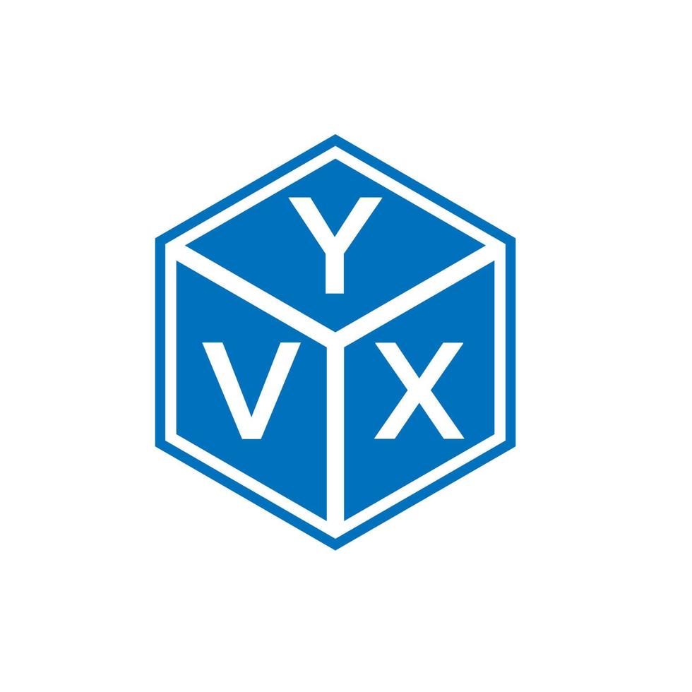 YVX letter logo design on white background. YVX creative initials letter logo concept. YVX letter design. vector