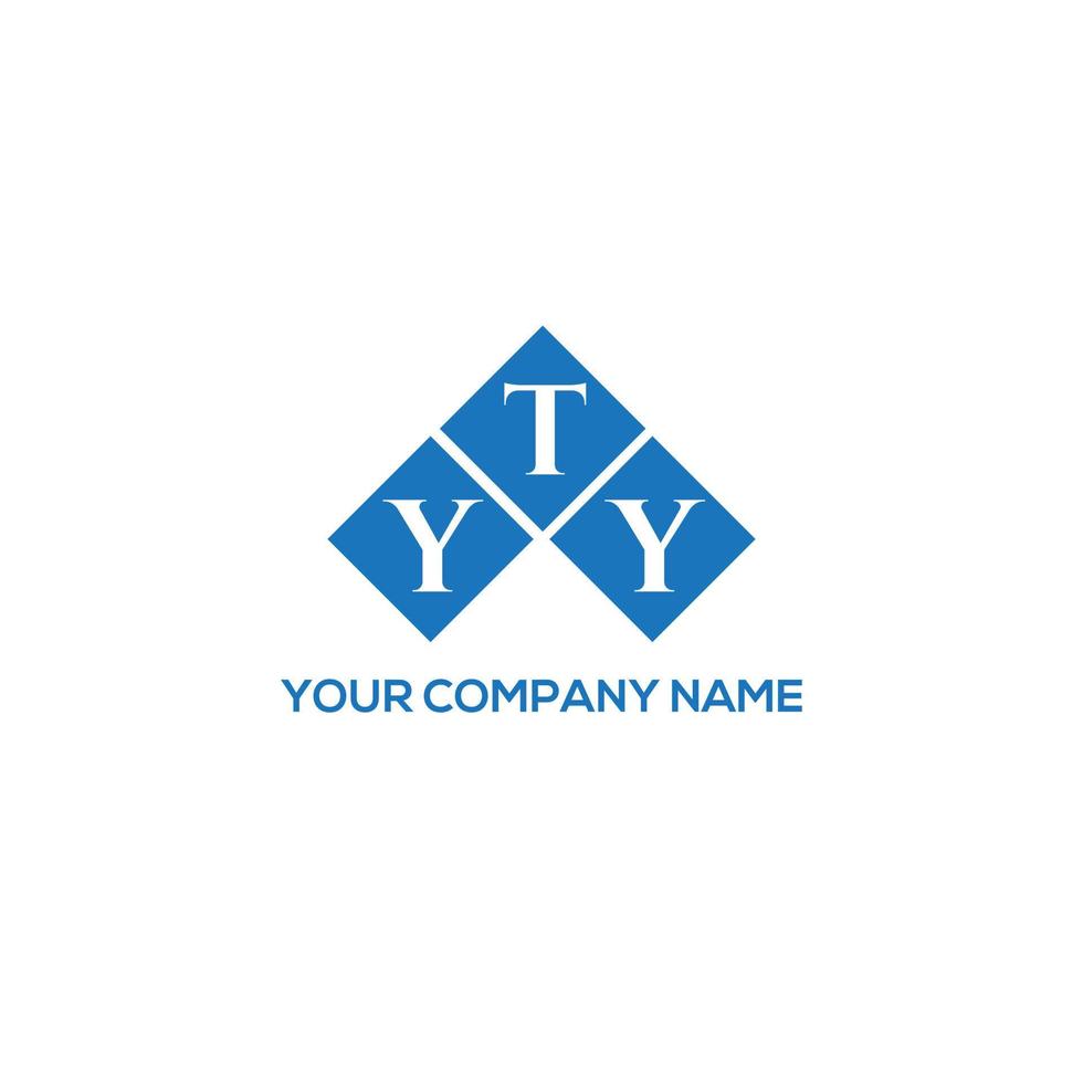 YTY letter logo design on white background. YTY creative initials letter logo concept. YTY letter design. vector
