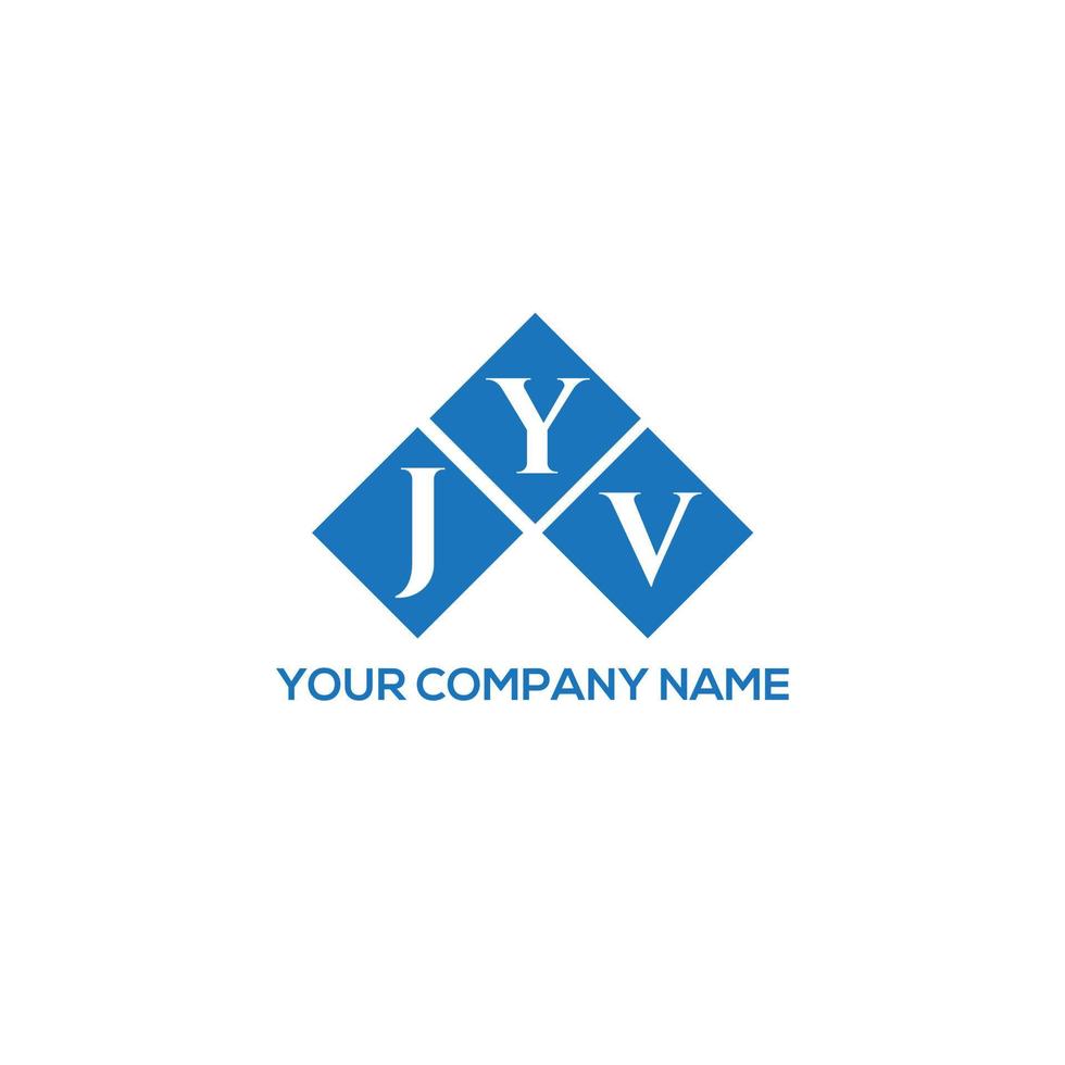 JYV letter logo design on white background. JYV creative initials letter logo concept. JYV letter design. vector