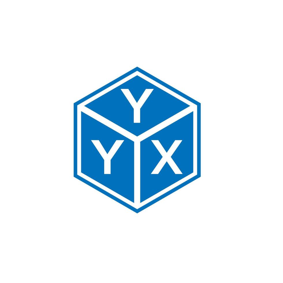 YYX letter logo design on white background. YYX creative initials letter logo concept. YYX letter design. vector