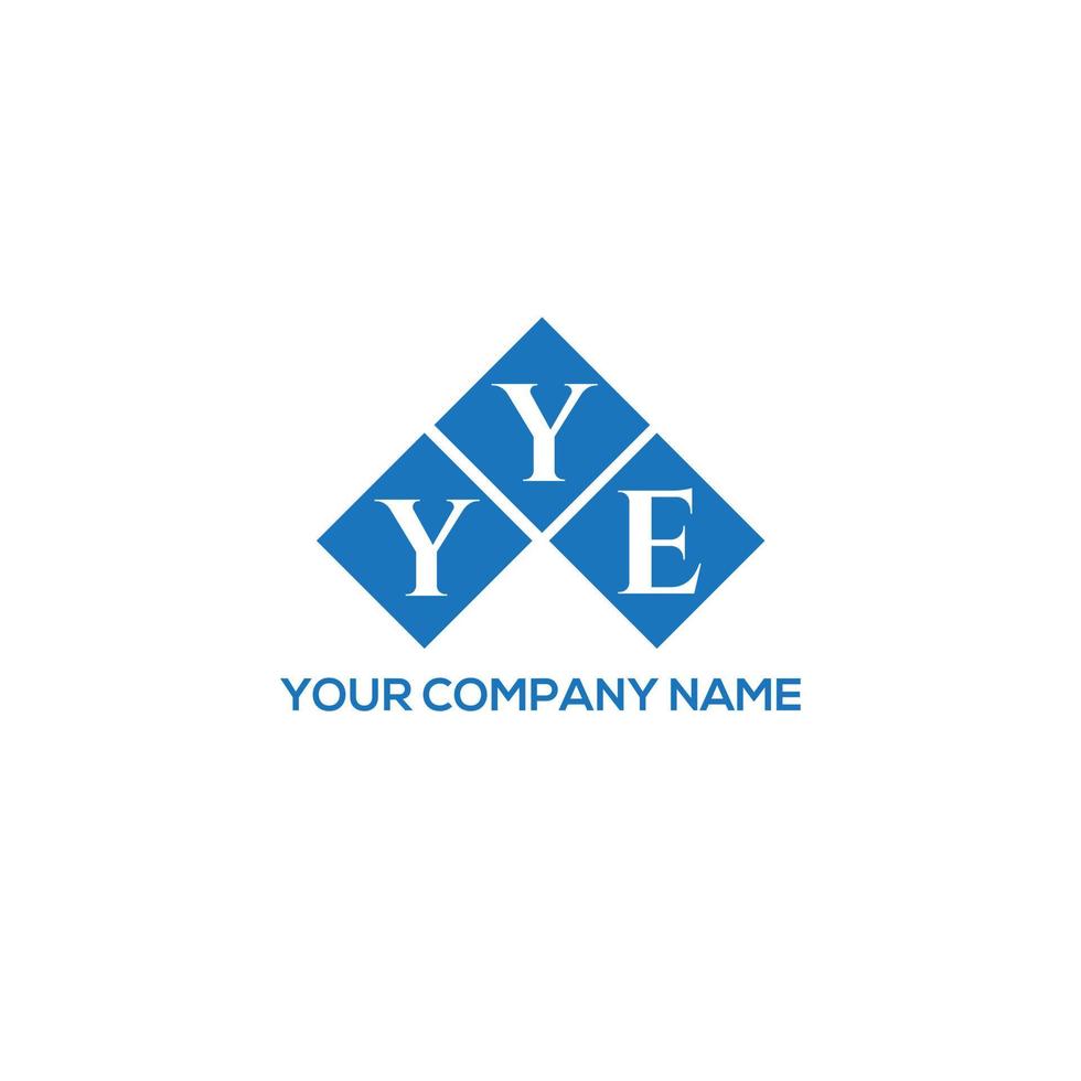 YYE letter logo design on white background. YYE creative initials letter logo concept. YYE letter design. vector