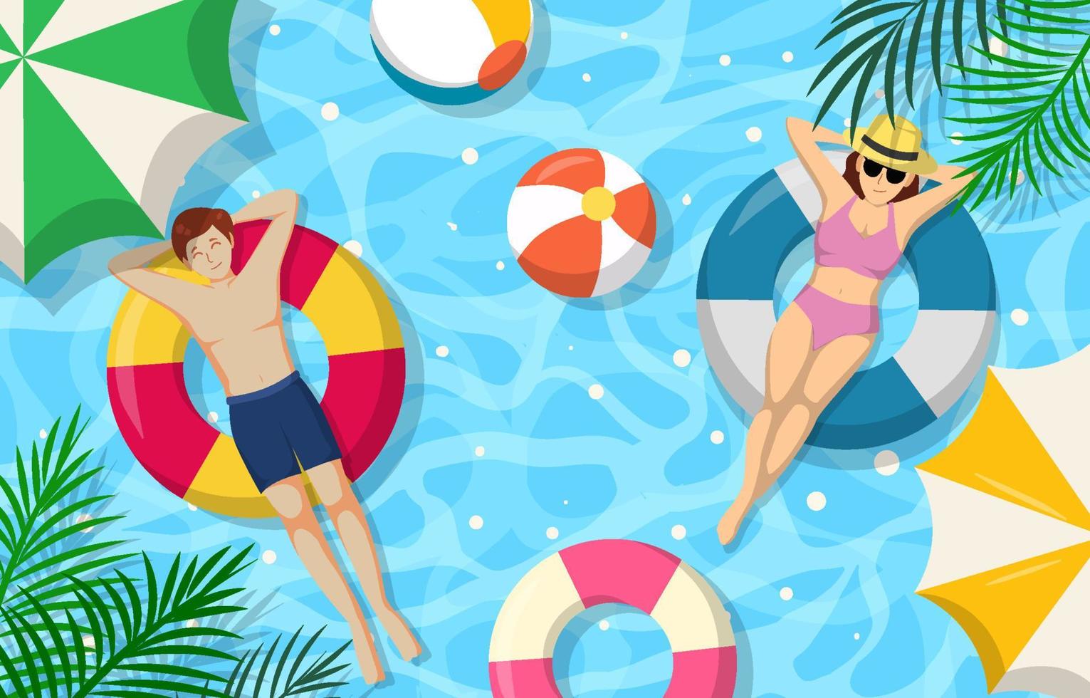 Summer Activities Background vector