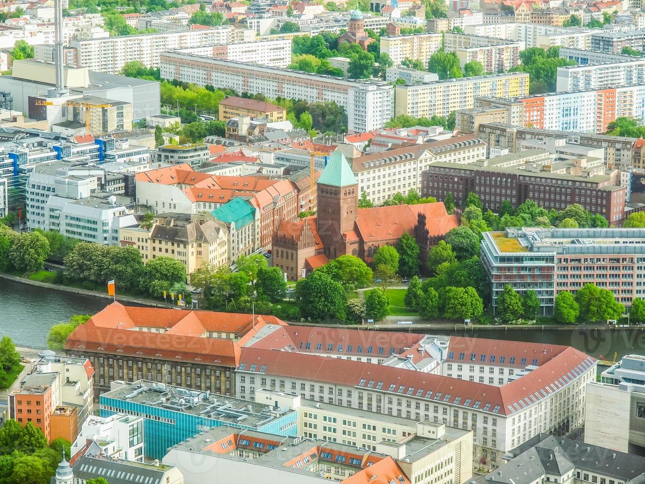 HDR Berlin aerial view photo