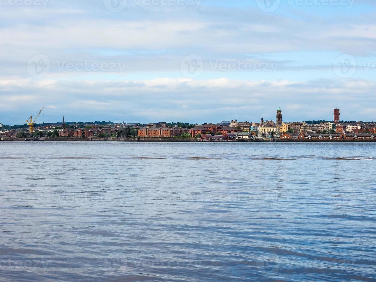 HDR View of Birkenhead in Liverpool photo