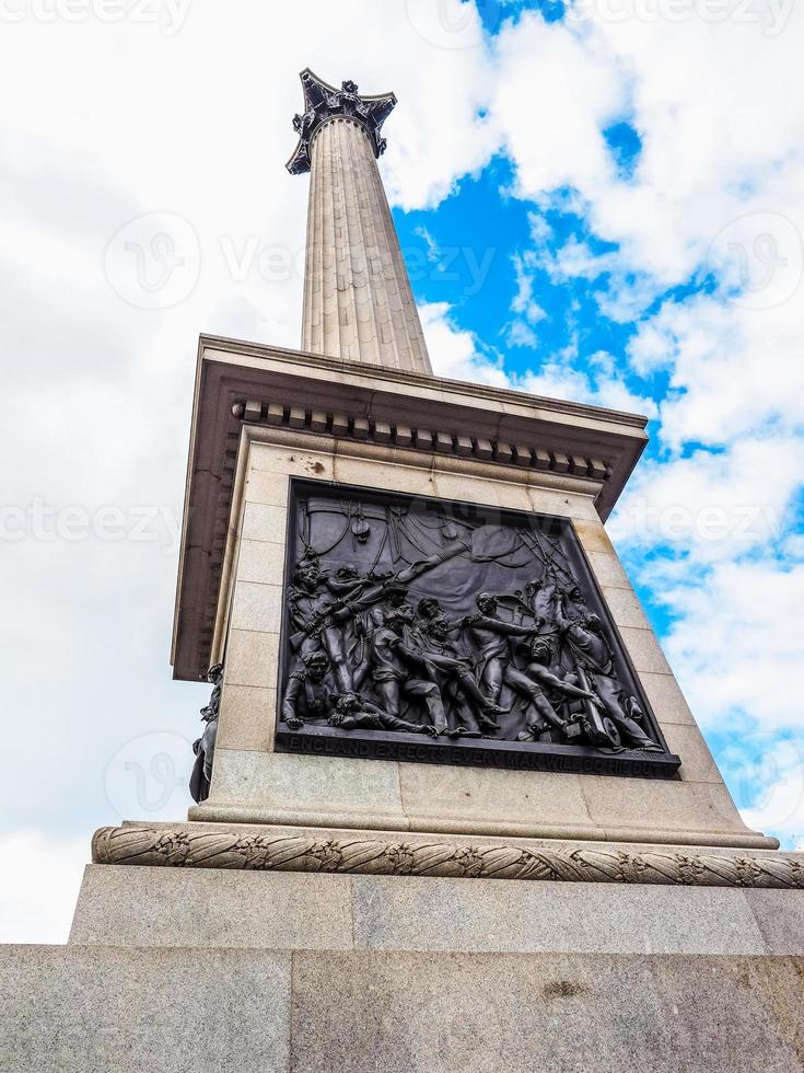 HDR Nelson Column in London photo