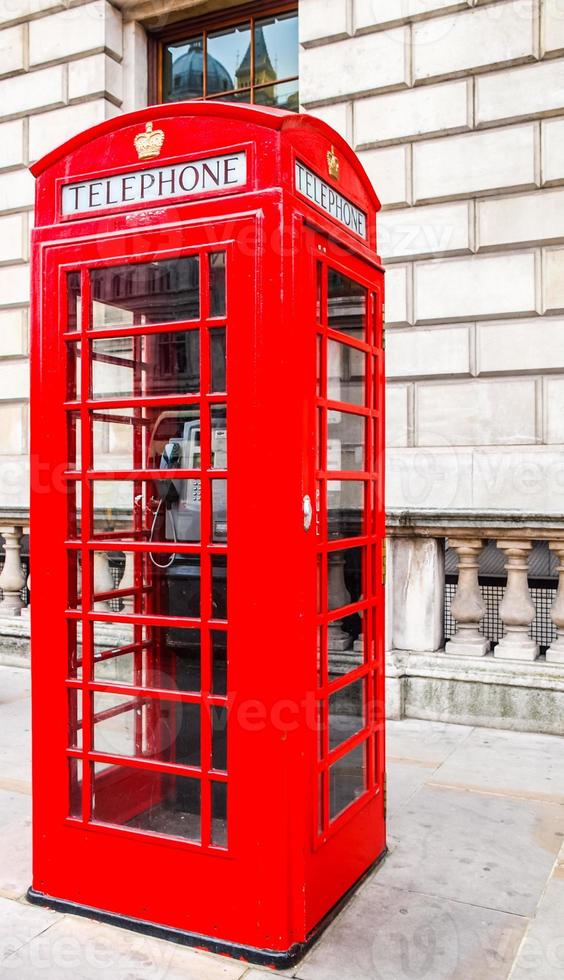 HDR London telephone box photo