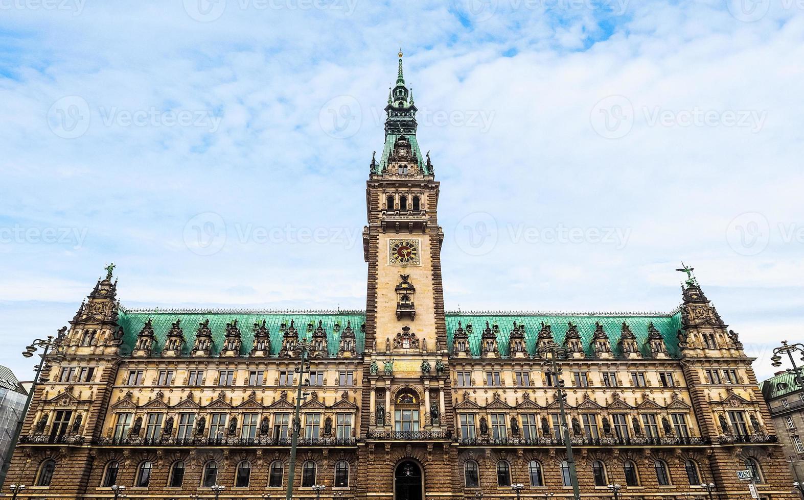 HDR Hamburg Rathaus city hall photo