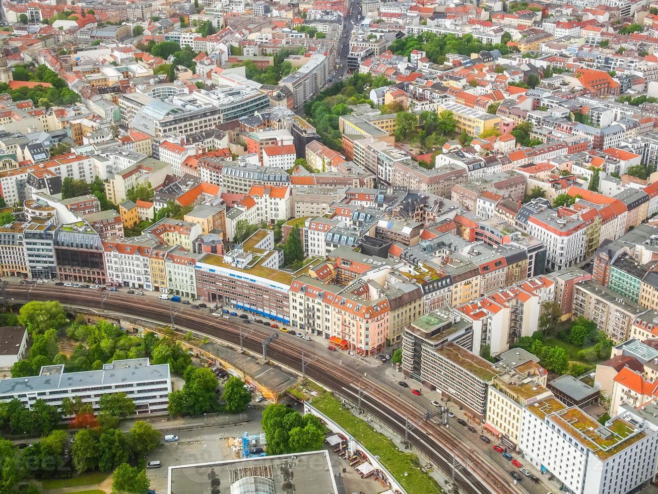 HDR Berlin aerial view photo