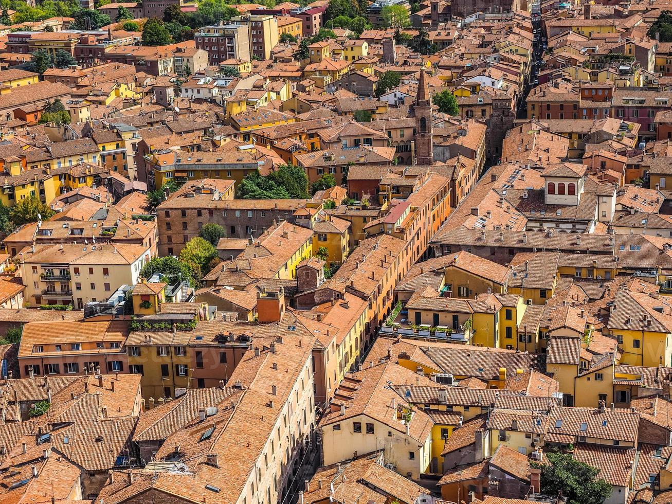 HDR Aerial view of Bologna photo