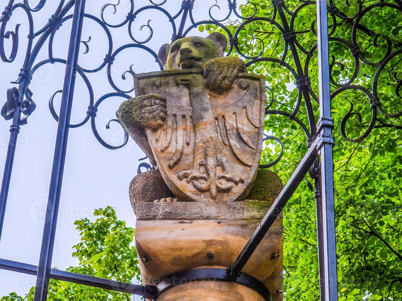 HDR Bear with eagle shield in Berlin photo