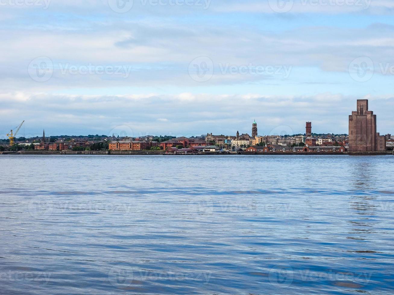 HDR View of Birkenhead in Liverpool 7352652 Stock Photo at Vecteezy