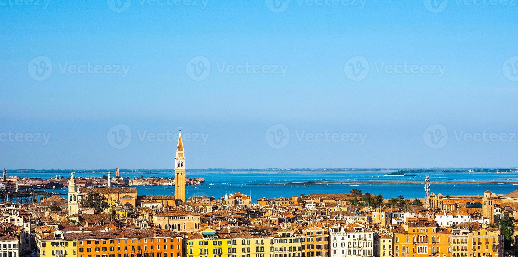 HDR Aerial view of Venice photo