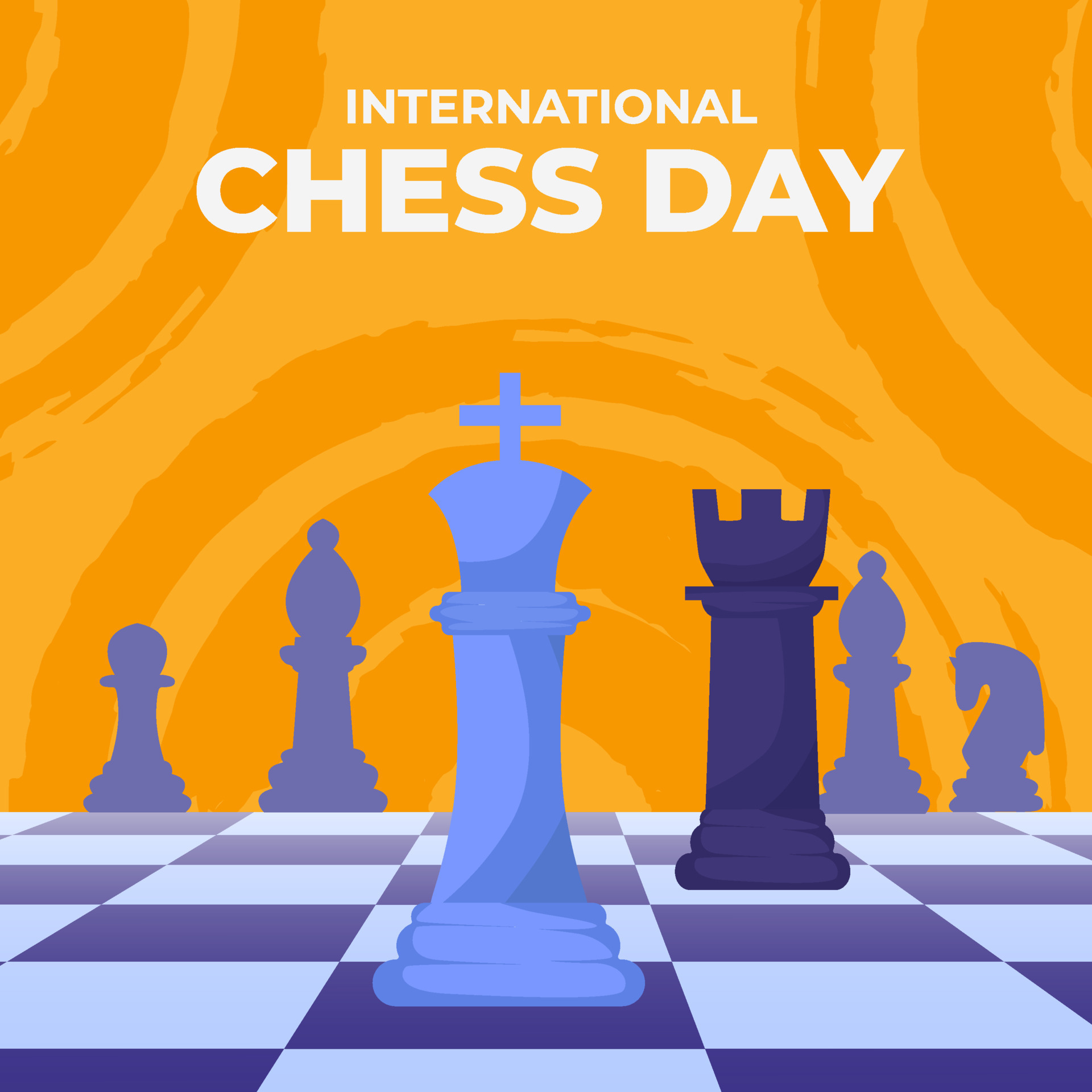 Checkmate the day destaques visuais das celebrações do dia internacional do  xadrez