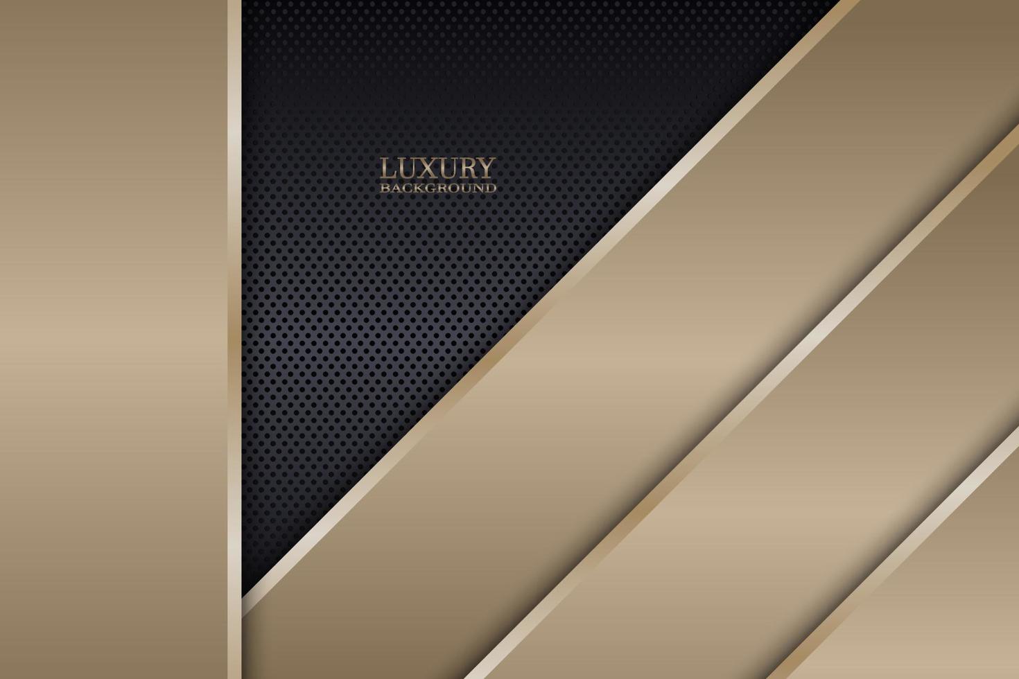 Abstract luxury stripes overlapping on dark metallic circle texture background. Vector. vector
