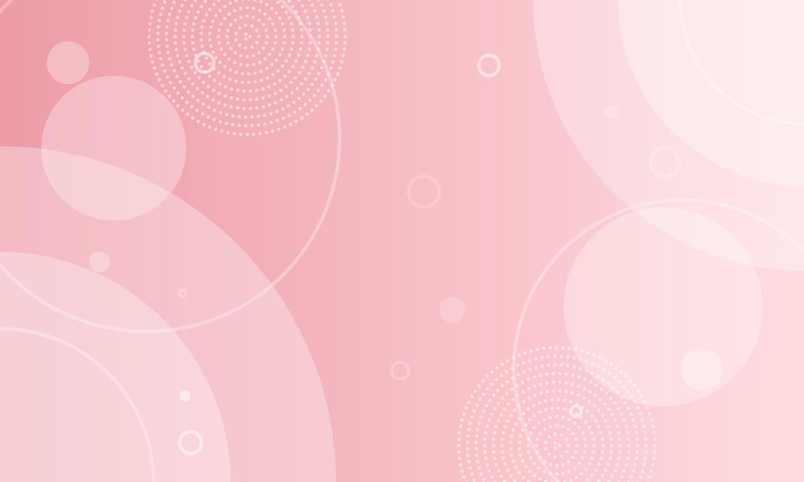 Abstract pink geometric circle background. vector