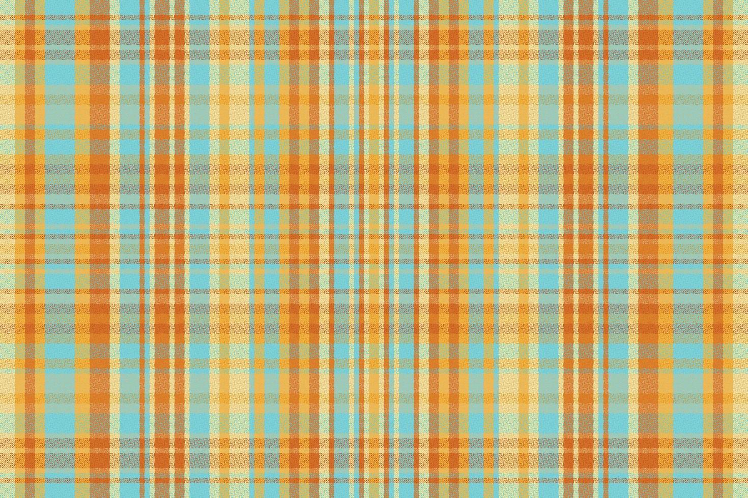 Tartan plaid pattern with texture and summer color. vector