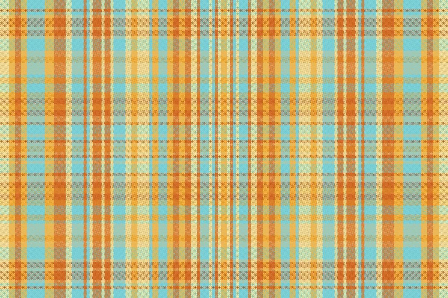 Tartan plaid pattern with texture and summer color. vector