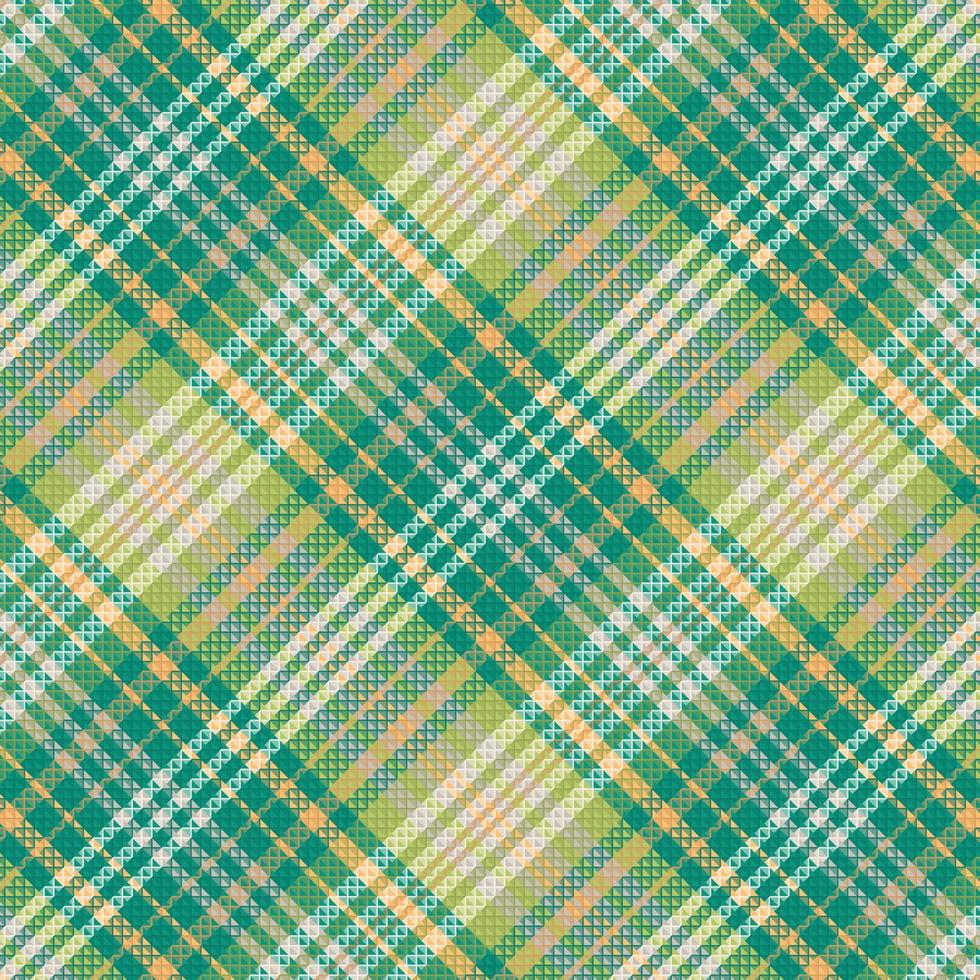 Tartan plaid pattern with texture and summer color. vector