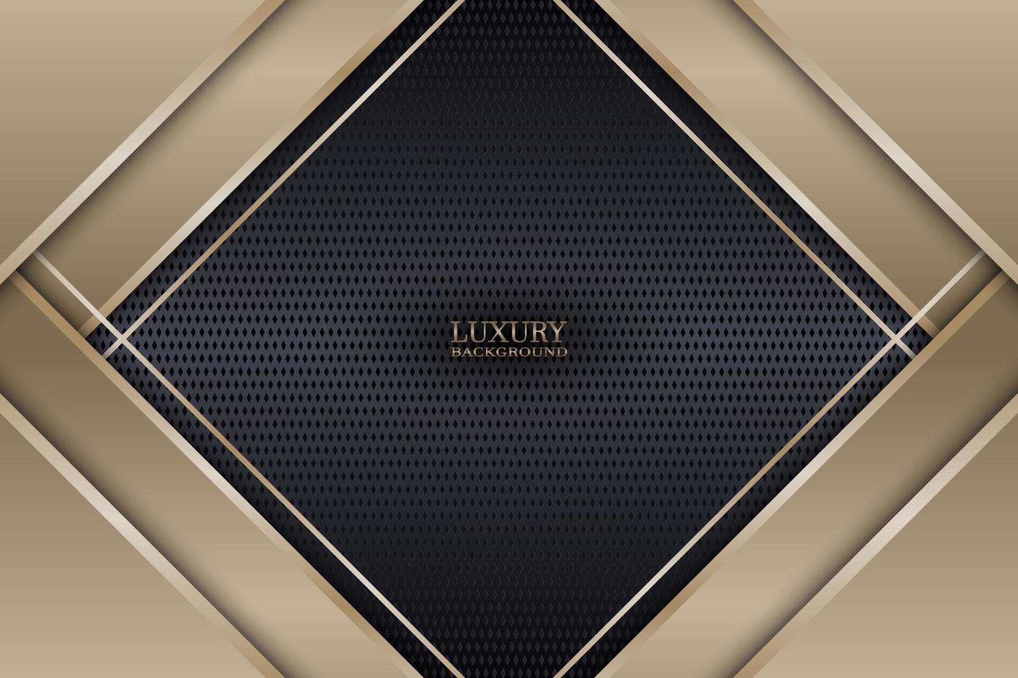 Abstract luxury triangles overlapping on dark metallic circle texture background. Vector. vector