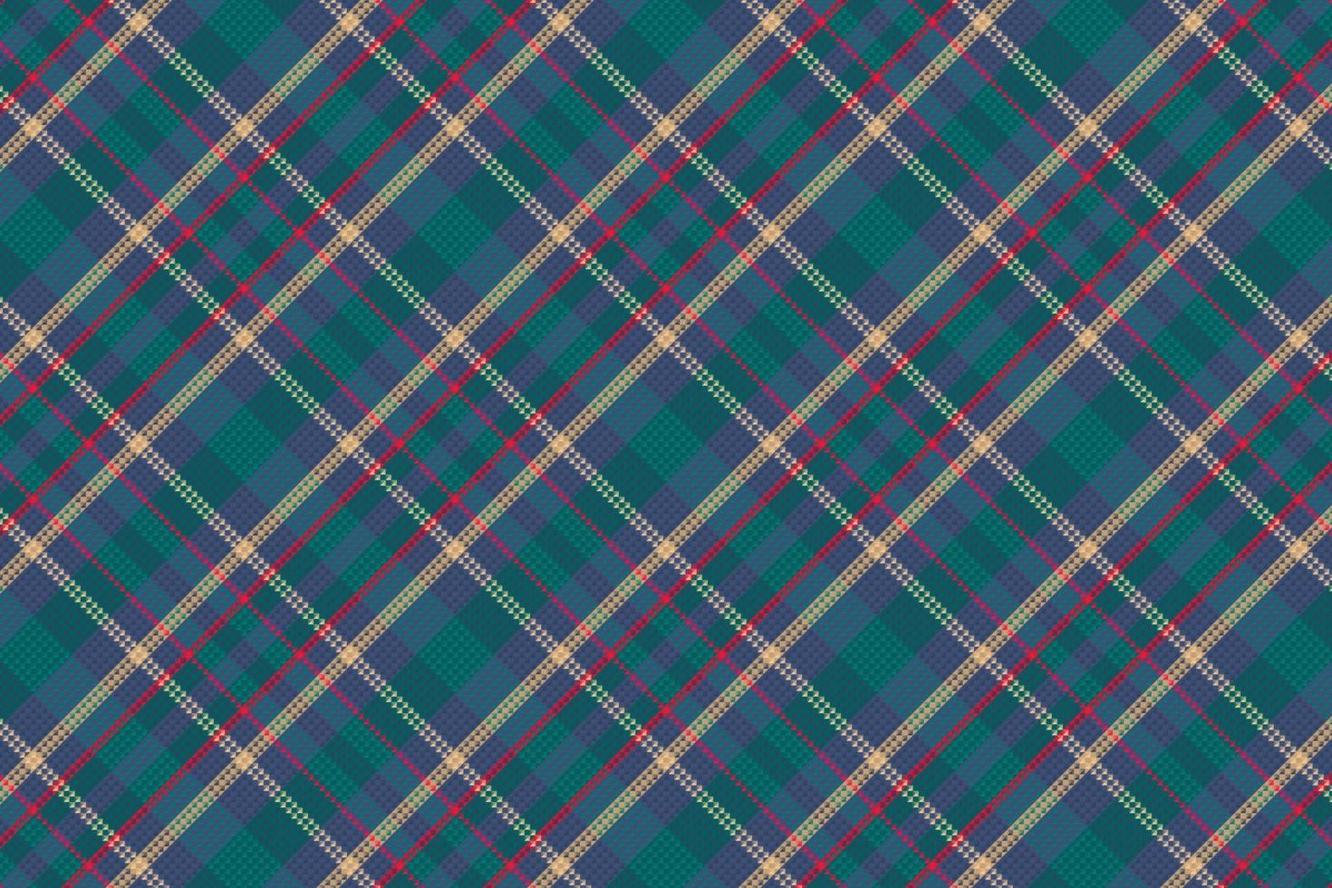 Tartan plaid pattern with texture. vector