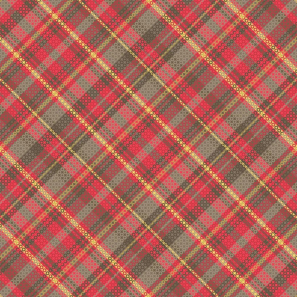 Tartan plaid pattern with texture. vector