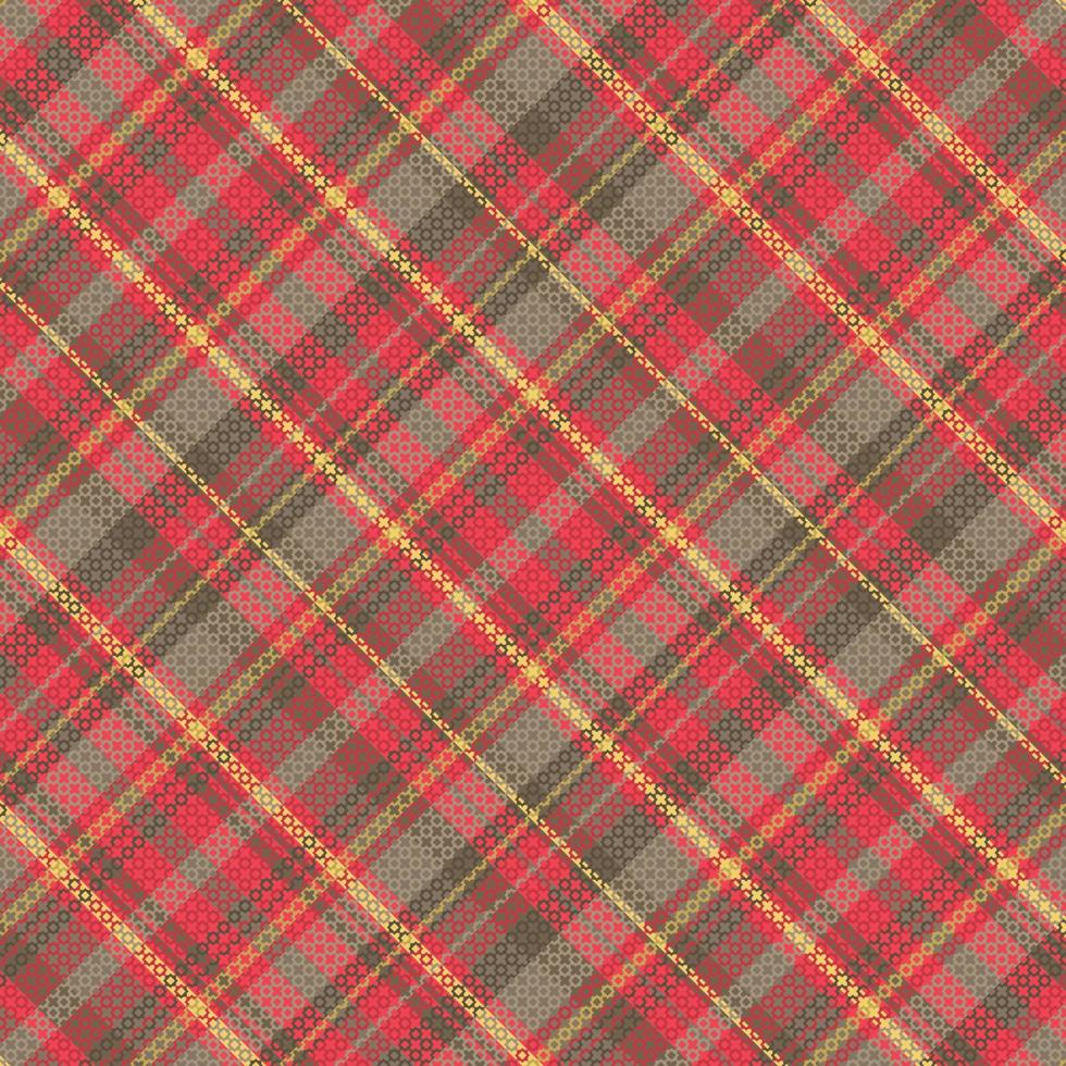 Tartan plaid pattern with texture. vector