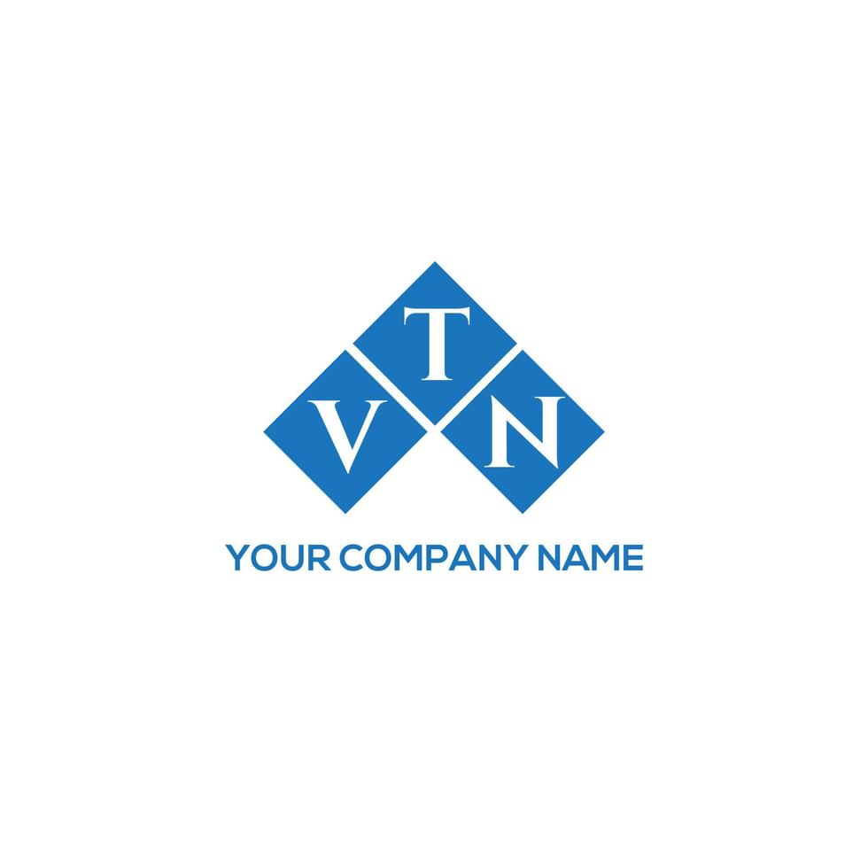 diseño de logotipo de letra vtn sobre fondo blanco. concepto de logotipo de letra de iniciales creativas vtn. diseño de letras vtn. vector