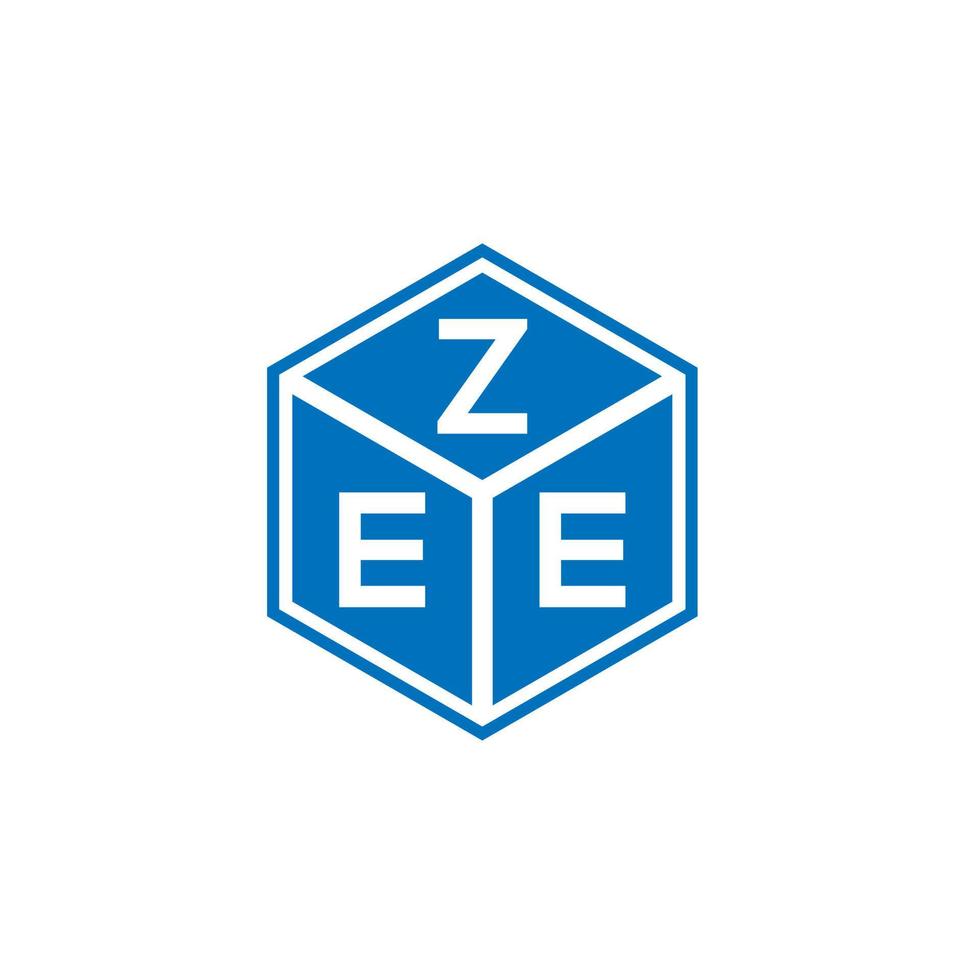 ZEE letter logo design on white background ZEE creative initials ZEE letter logo design on white background ZEE creative initials