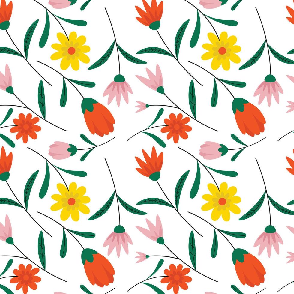 Abstract organic floral pattern background. Vector. vector