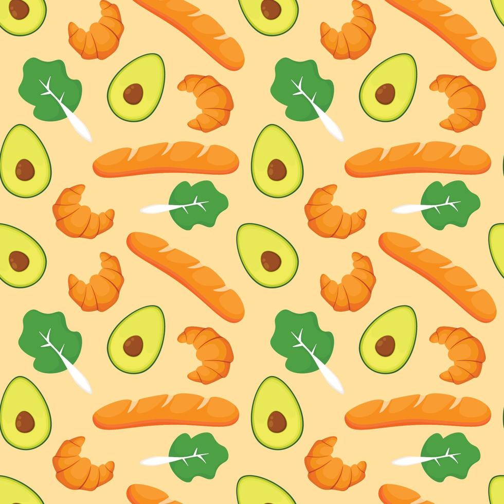 Hand drawn world food safety day seamless pattern vector