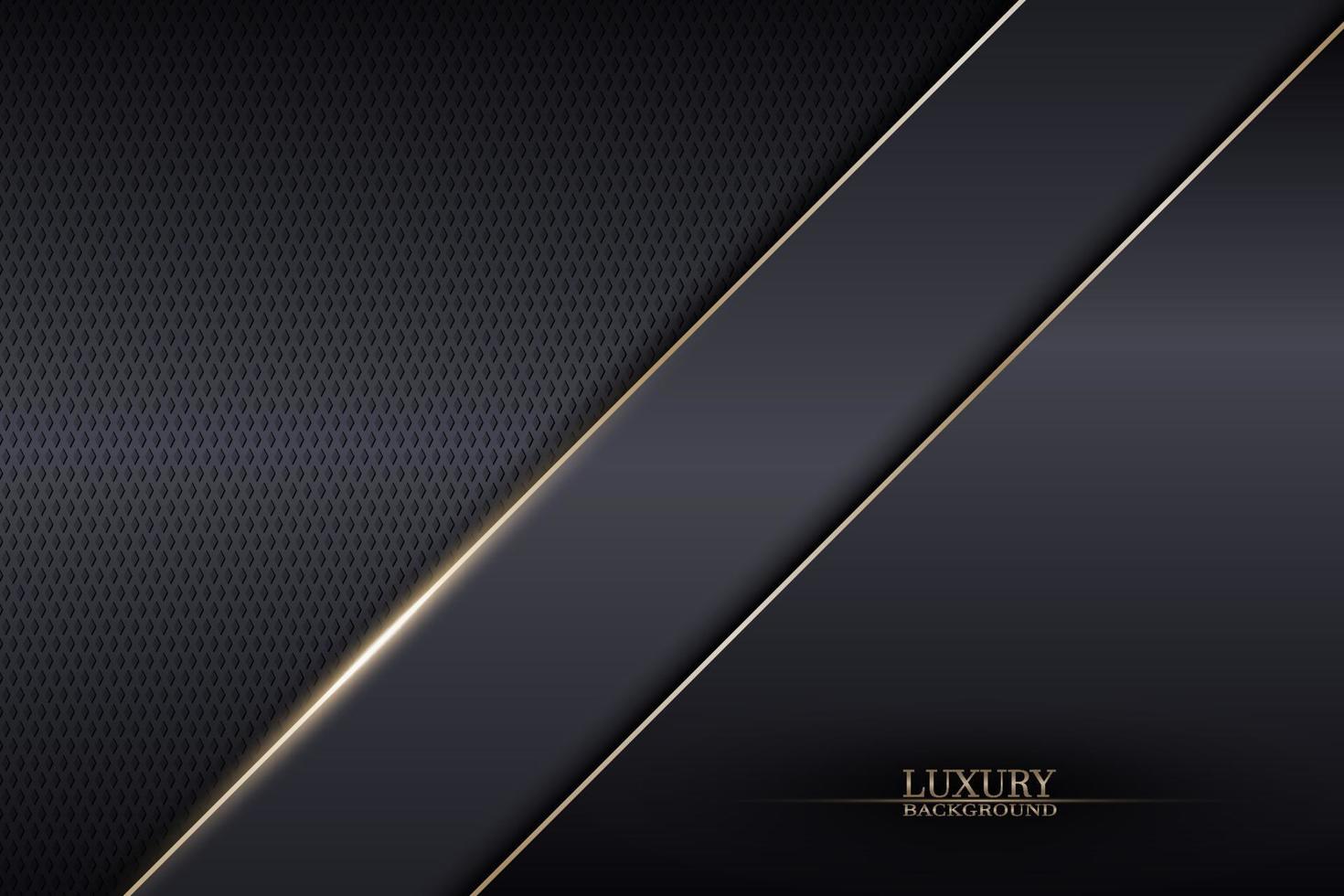 Abstract luxury stripes on dark metallic texture background. Vector. vector