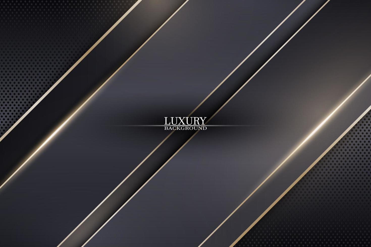 Abstract luxury stripes on dark metallic texture background. Vector. vector