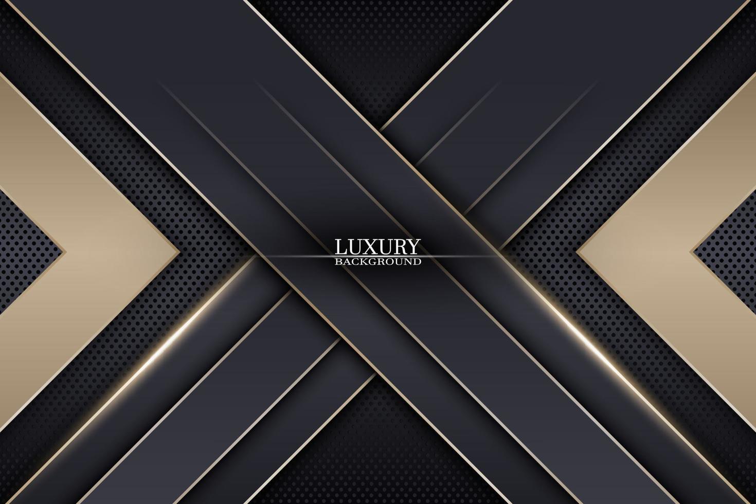 Abstract luxury stripes on dark metallic texture background. Vector. vector