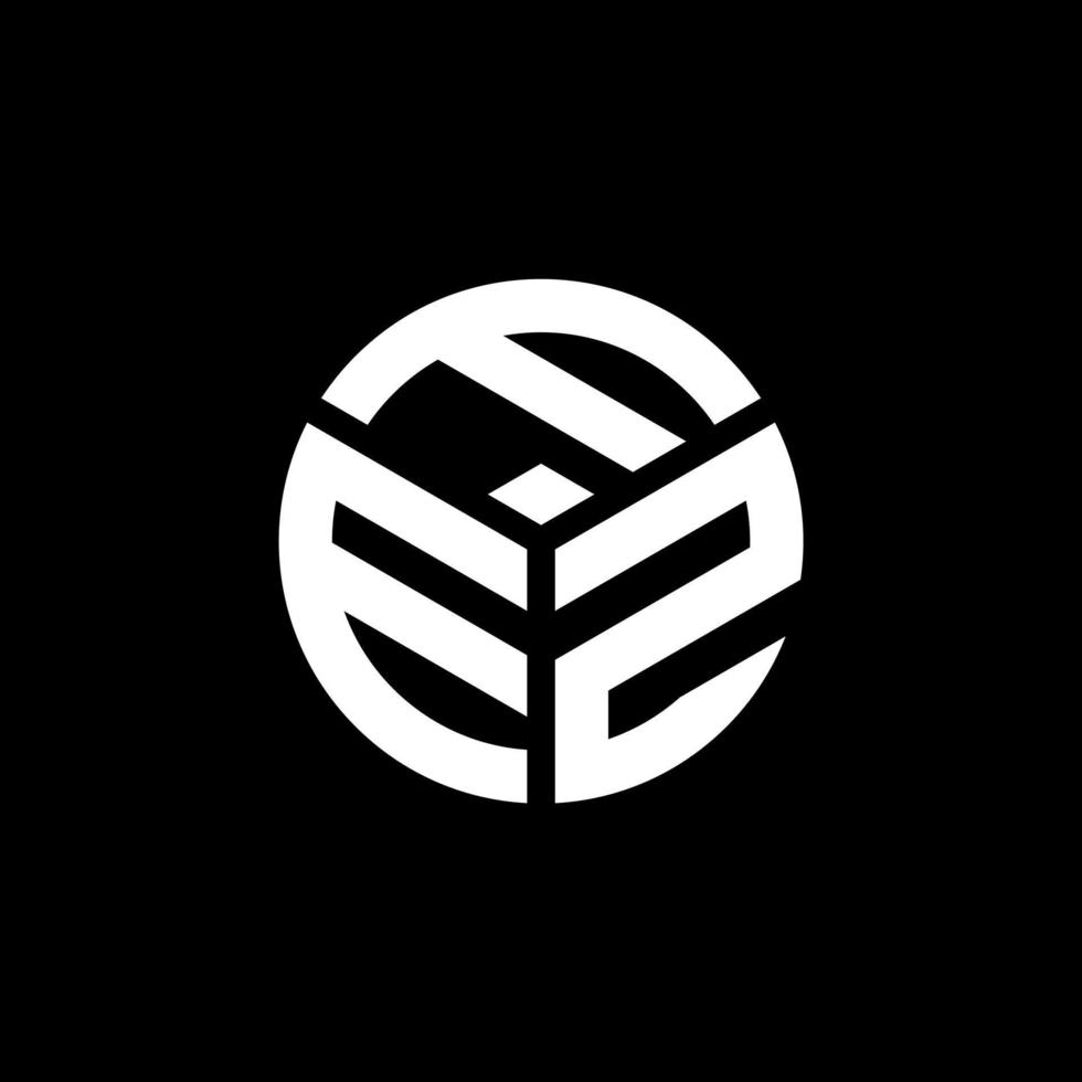FEZ letter logo design on black background. FEZ creative initials letter logo concept. FEZ letter design. vector