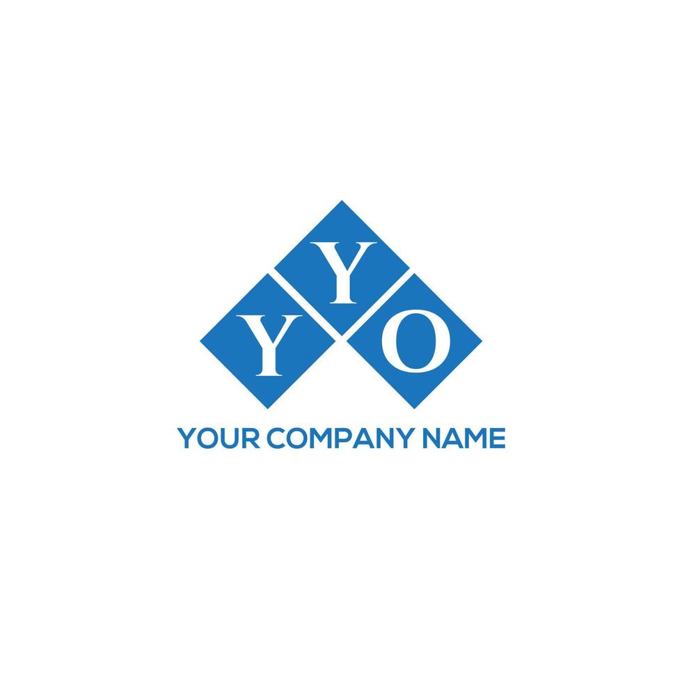 diseño de logotipo de letra yyo sobre fondo blanco. yyo concepto creativo del logotipo de la letra de las iniciales. diseño de letras yyo. vector