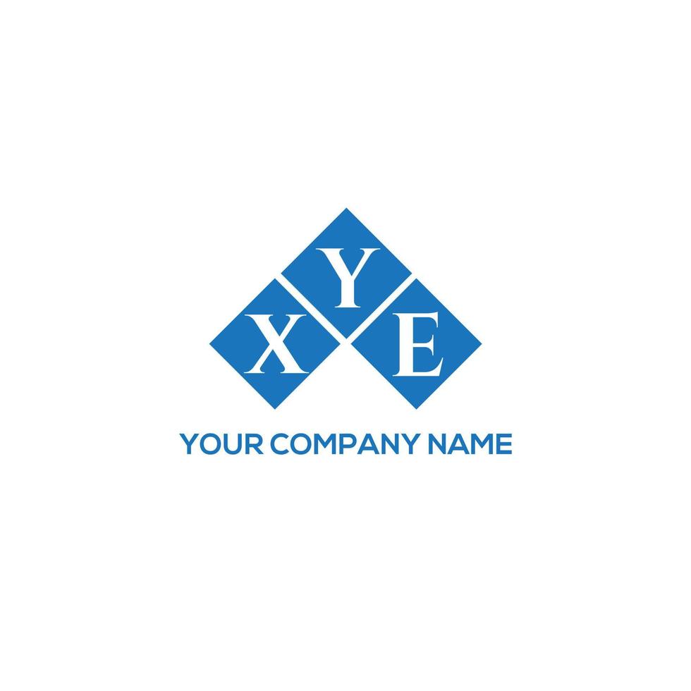 XYE creative initials letter logo concept. XYE letter design.XYE letter logo design on white background. XYE creative initials letter logo concept. XYE letter design. vector