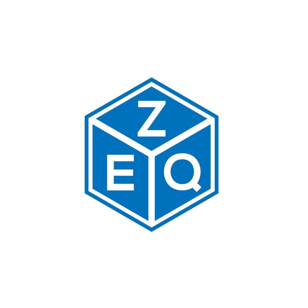 concepto de logotipo de letra inicial creativa zeq. diseño de letras zeq. diseño de logotipo de letras zeq sobre fondo blanco. concepto de logotipo de letra inicial creativa zeq. diseño de letras zeq. vector