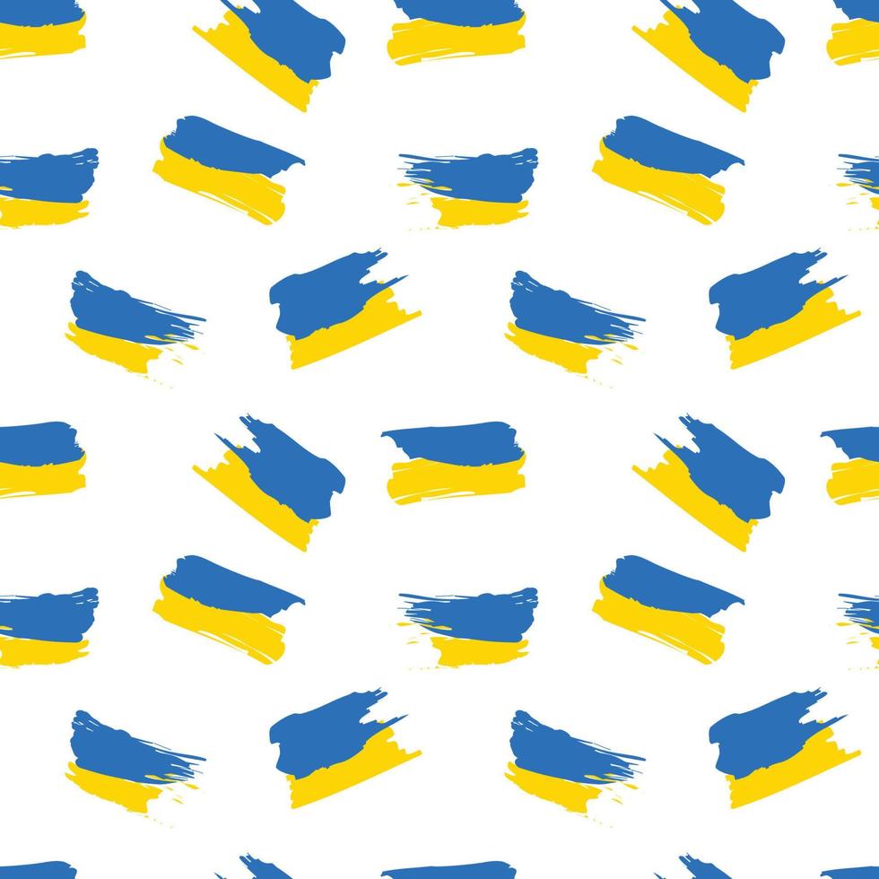 Ukraine flag seamless pattern. Repeat pattern vector
