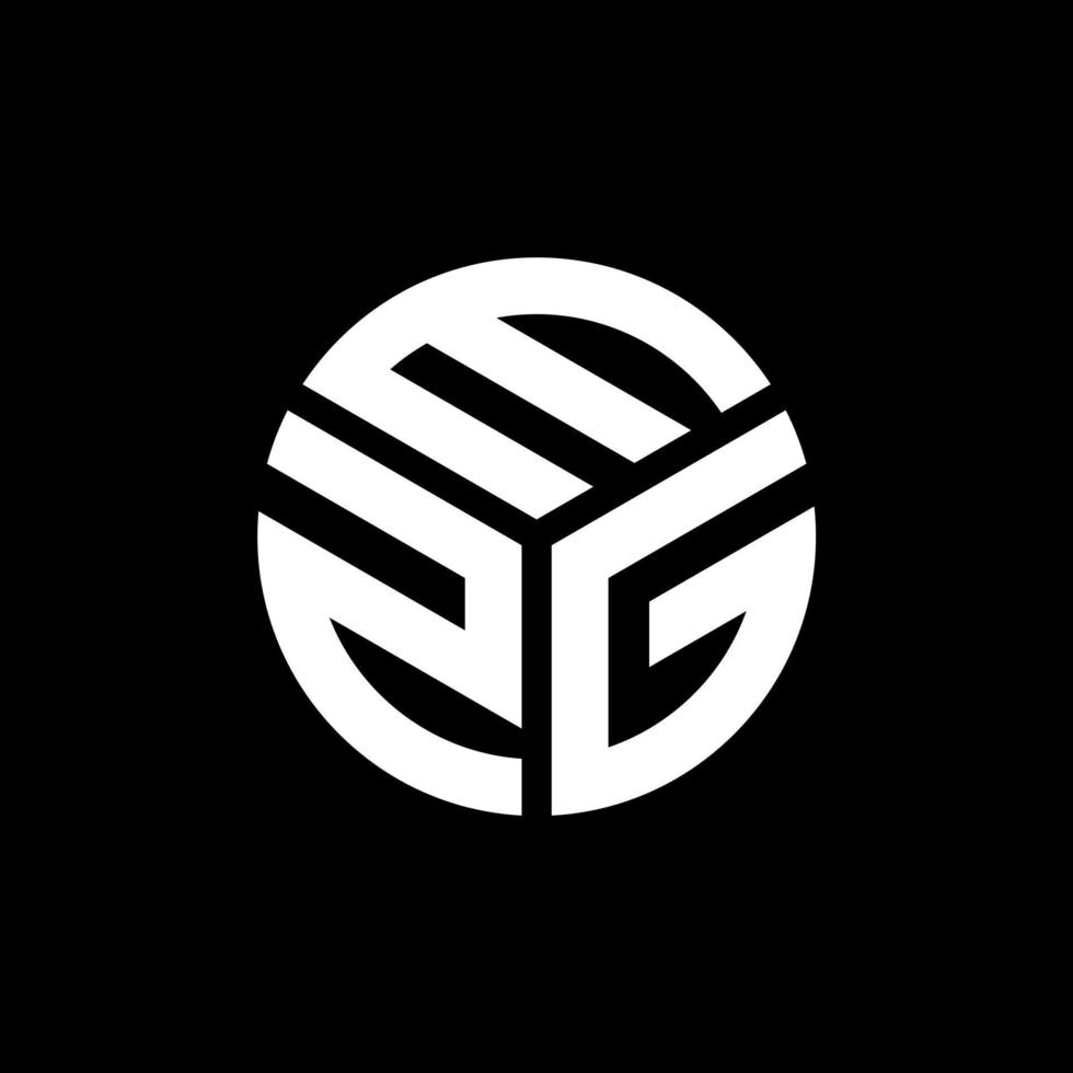 diseño de logotipo de letra ezg sobre fondo negro. concepto de logotipo de letra de iniciales creativas ezg. diseño de letras ezg. vector