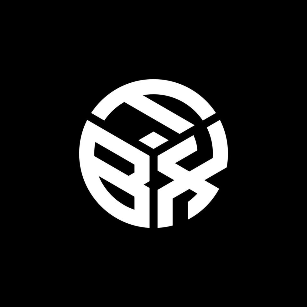 FBX letter logo design on black background. FBX creative initials letter logo concept. FBX letter design. vector