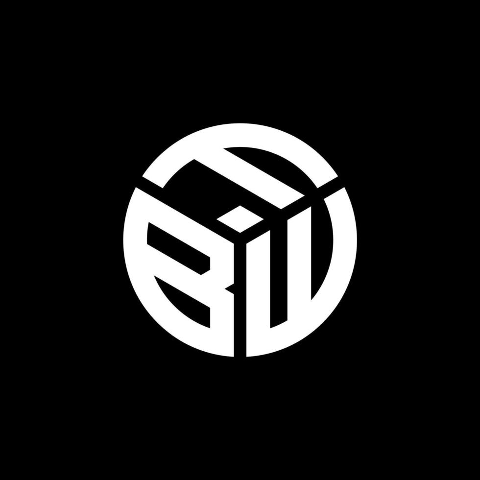 FBW letter logo design on black background. FBW creative initials letter logo concept. FBW letter design. vector
