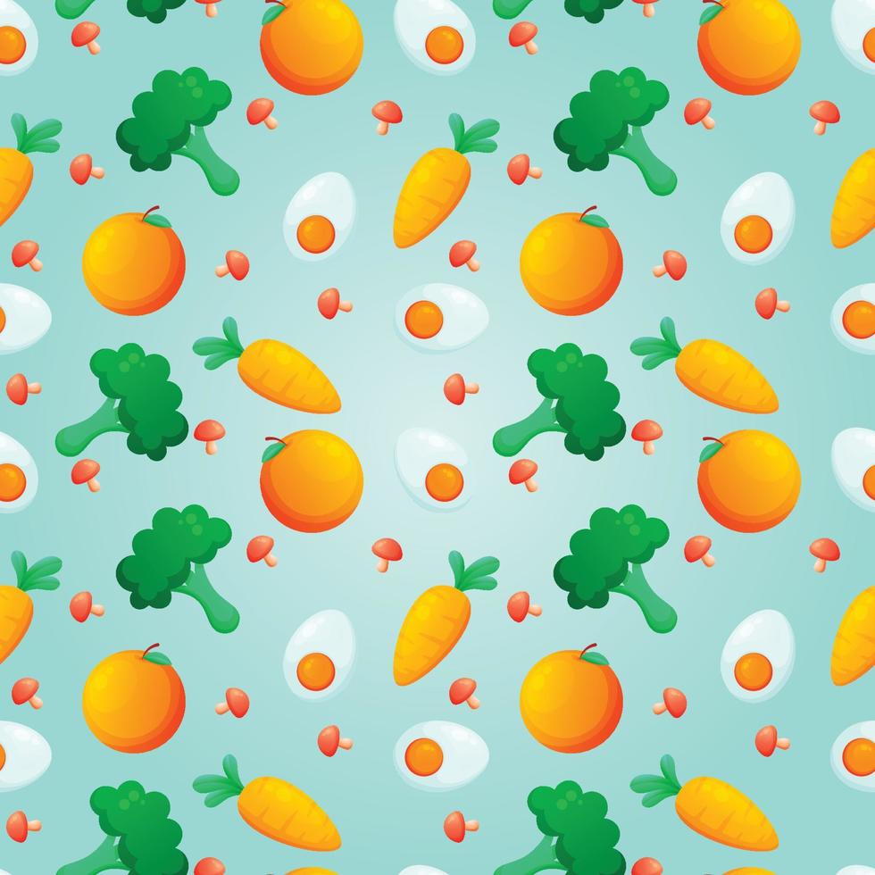 Hand drawn world food safety day seamless pattern. Vector illustration.