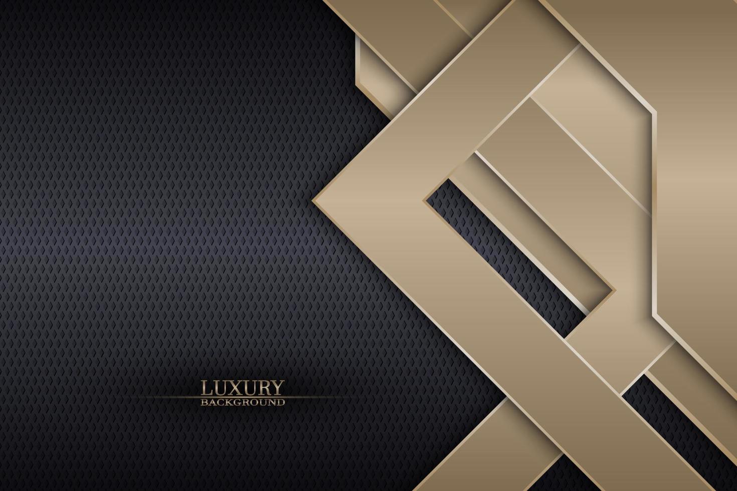 Abstract luxury triangles stripes on dark metallic texture background. Vector. vector
