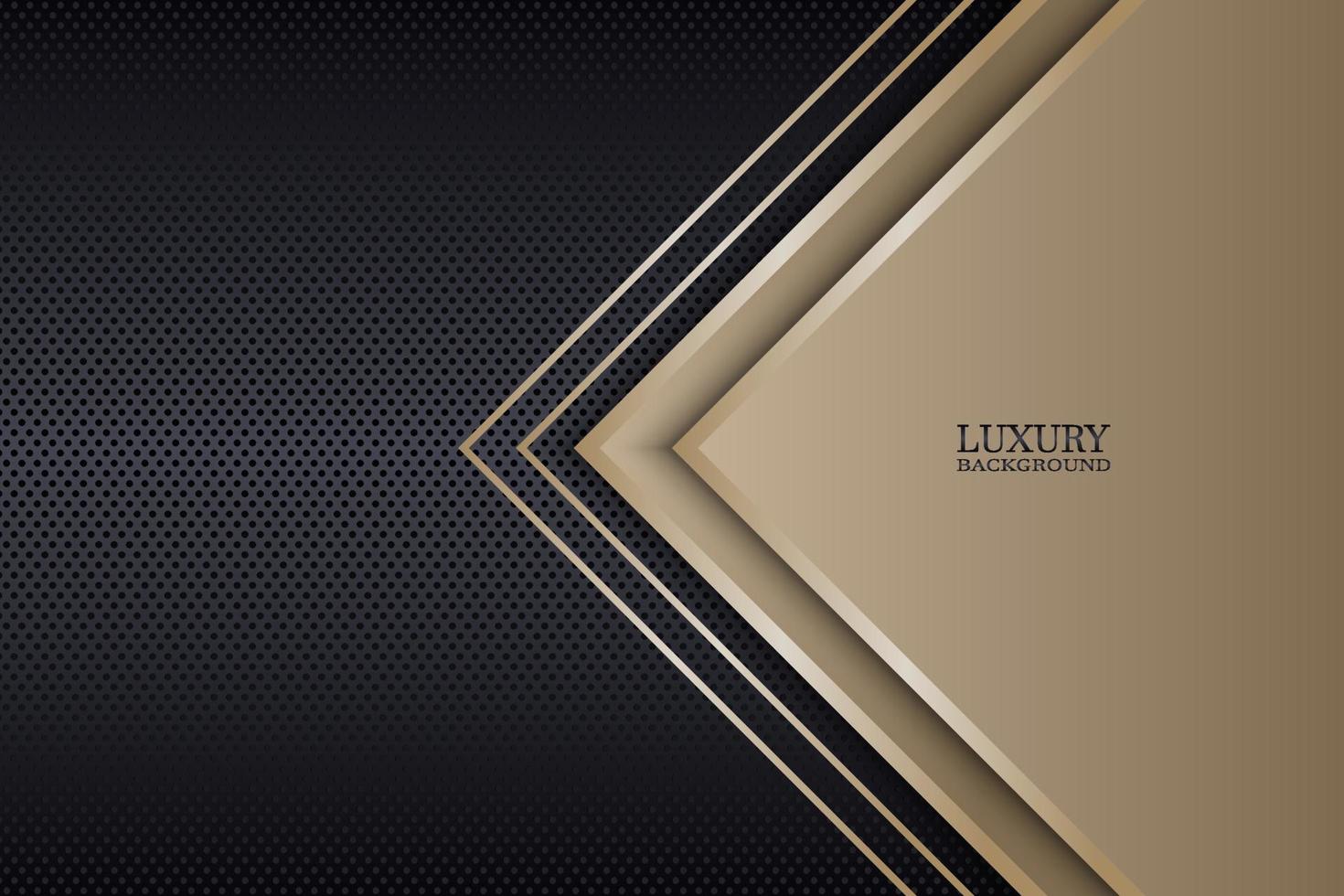 Abstract luxury triangles overlapping on dark metallic circle texture background. Vector. vector