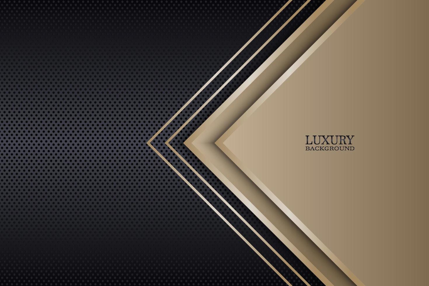 Abstract luxury triangles overlapping on dark metallic circle texture background. Vector. vector