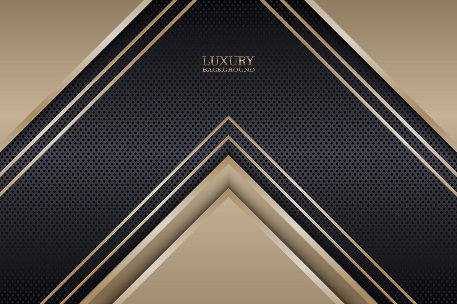 Abstract luxury triangles overlapping on dark metallic circle texture background. Vector. vector