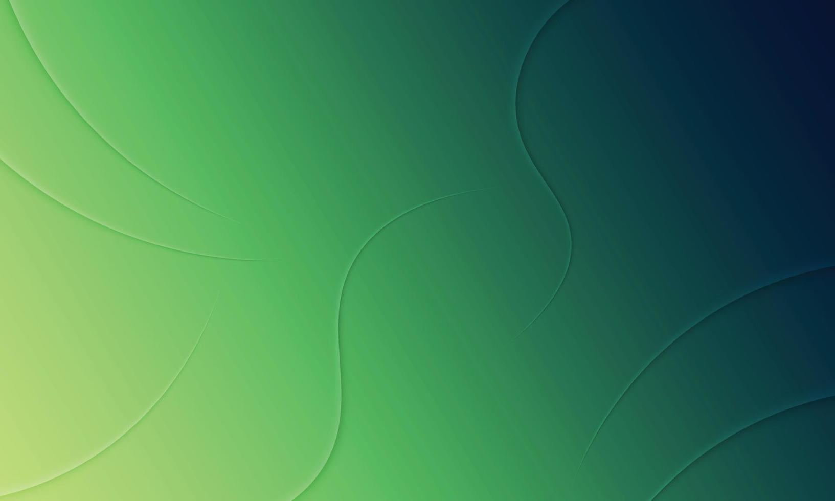 Abstract green gradient dynamic shape. vector