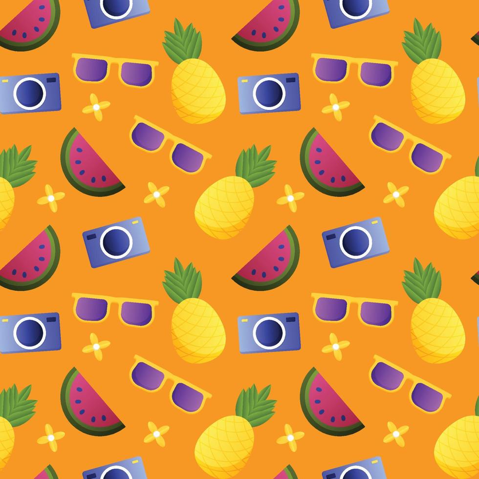 Summer seamless pattern. Repeat pattern. 7355533 Vector Art at Vecteezy